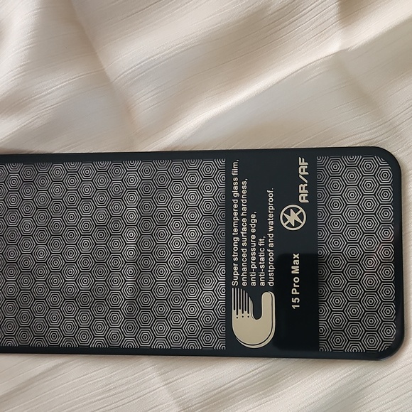 iPhone 15 pro max phone case with sliding wallet and screen protectors Dark blue - Picture 4 of 7